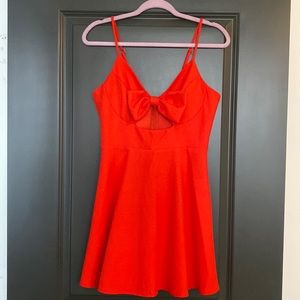 MOVING SALE - Cut-Out Skater Dress with Bow 🎀
